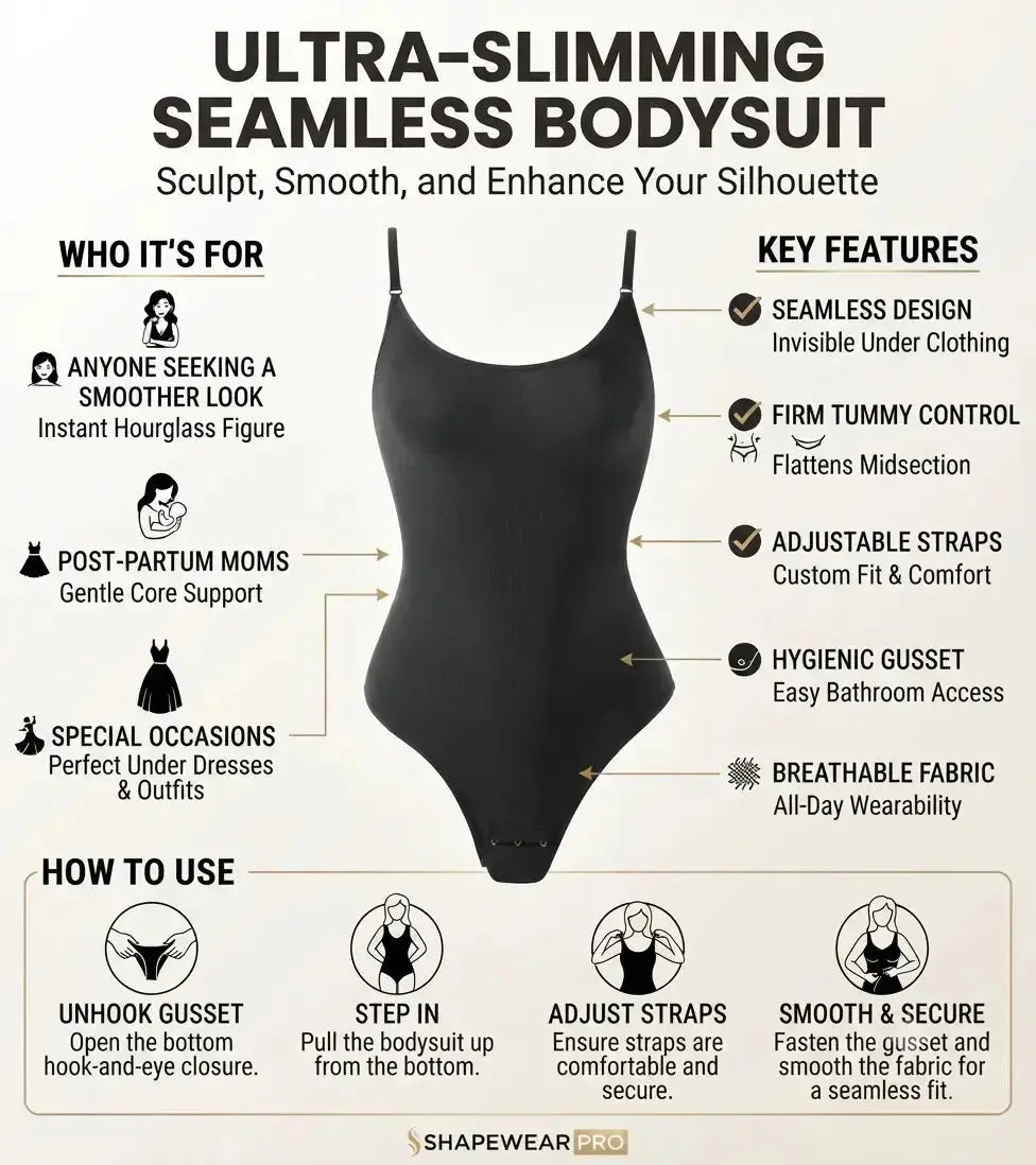 Contour Lift Shaping Bodysuit – Seamless Smoothing & Support