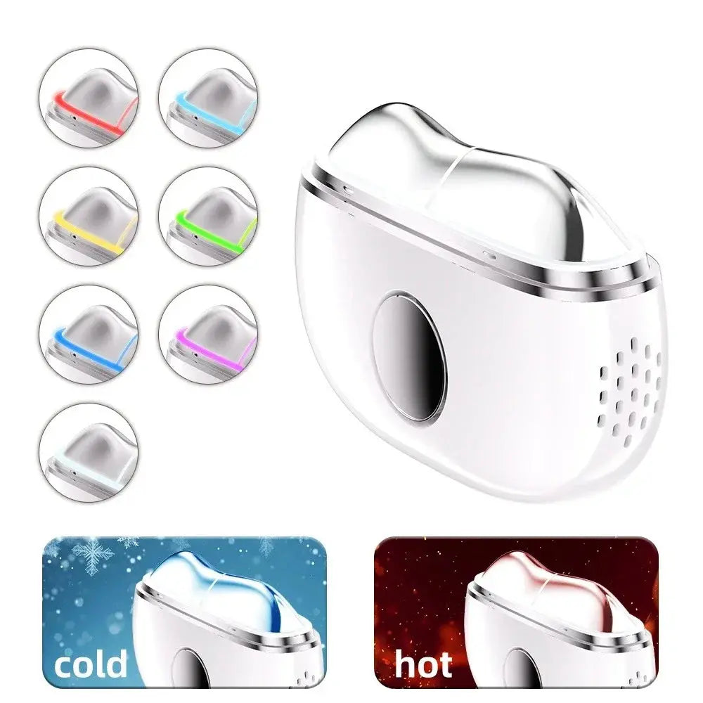 5-in-1 electric gua sha facial massager with LED, EMS and hot/cold care