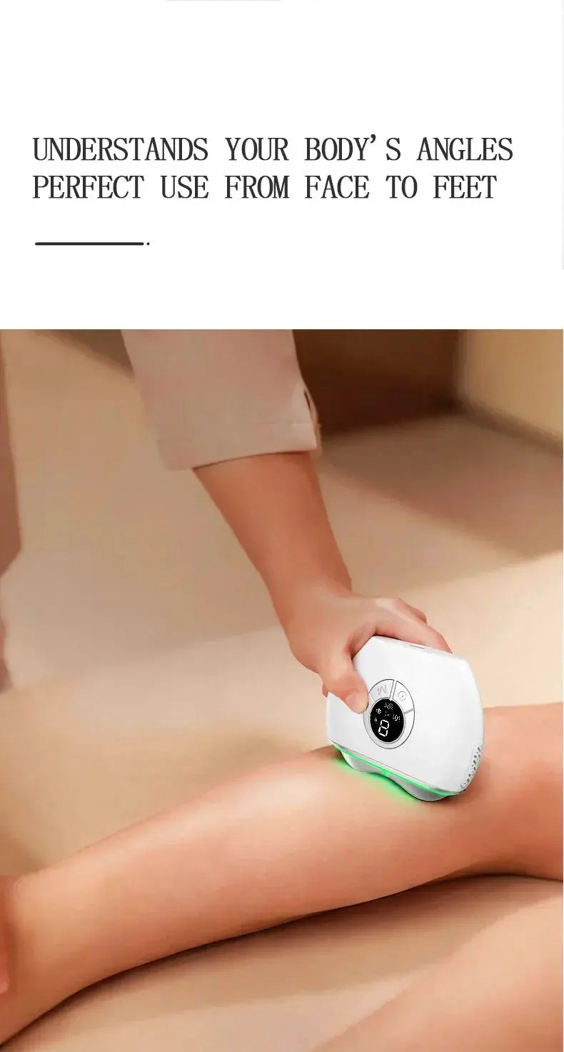 5-in-1 electric gua sha facial massager with LED, EMS and hot/cold care