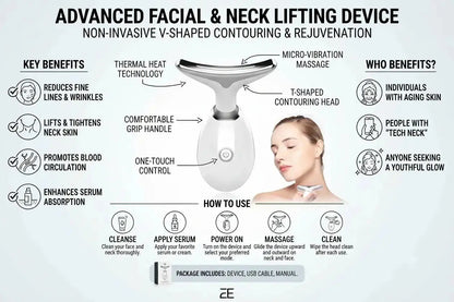 7-Color LED Facial Massager – Skincare & Beauty Device
