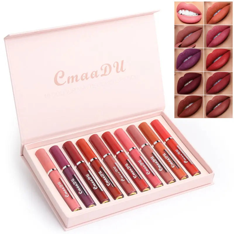 Dreamle Velvet Matte Lipstick Set – 10 Long-Lasting Shades