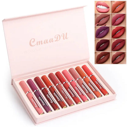 Dreamle Velvet Matte Lipstick Set – 10 Long-Lasting Shades