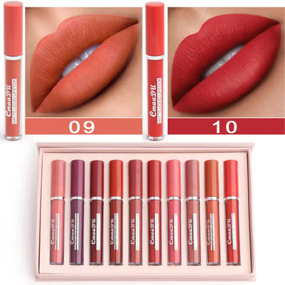 Dreamle Velvet Matte Lipstick Set – 10 Long-Lasting Shades