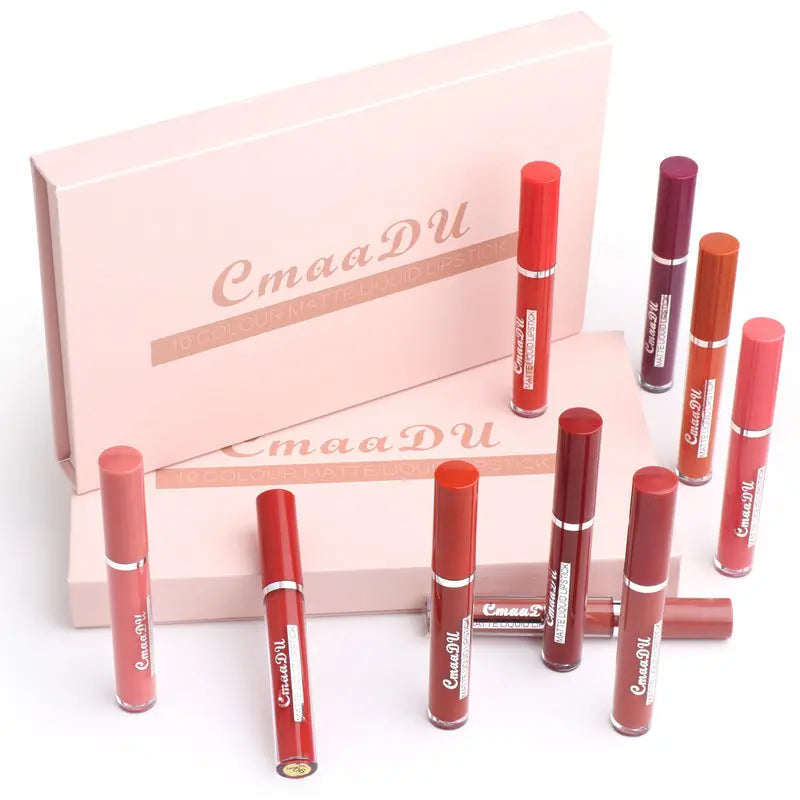 Dreamle Velvet Matte Lipstick Set – 10 Long-Lasting Shades