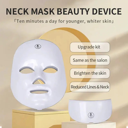 7-Color LED Facial Mask – Rechargeable Skincare Beauty Device