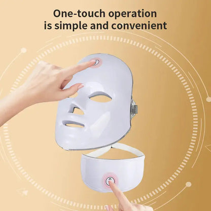7-Color LED Facial Mask – Rechargeable Skincare Beauty Device