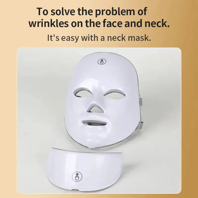 7-Color LED Facial Mask – Rechargeable Skincare Beauty Device