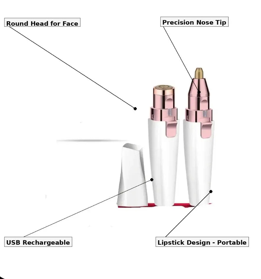 Mini Electric Facial Hair Trimmer – USB Rechargeable
