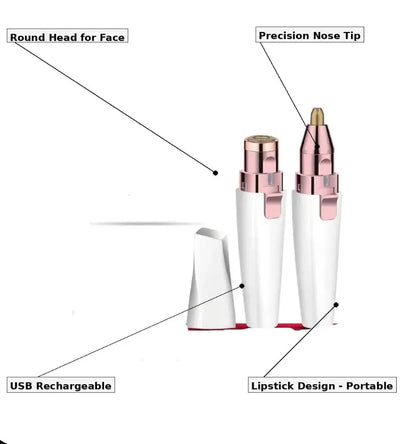 Mini Electric Facial Hair Trimmer – USB Rechargeable