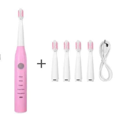Rechargeable Electric Toothbrush – Waterproof with 5 Cleaning Modes