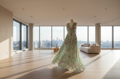 Luxe Flow Chiffon Dress